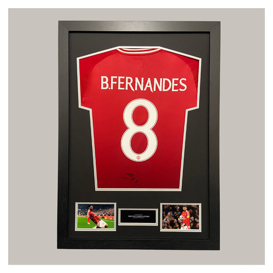 BRUNO FERNANDES SIGNED AND FRAMED SHIRT