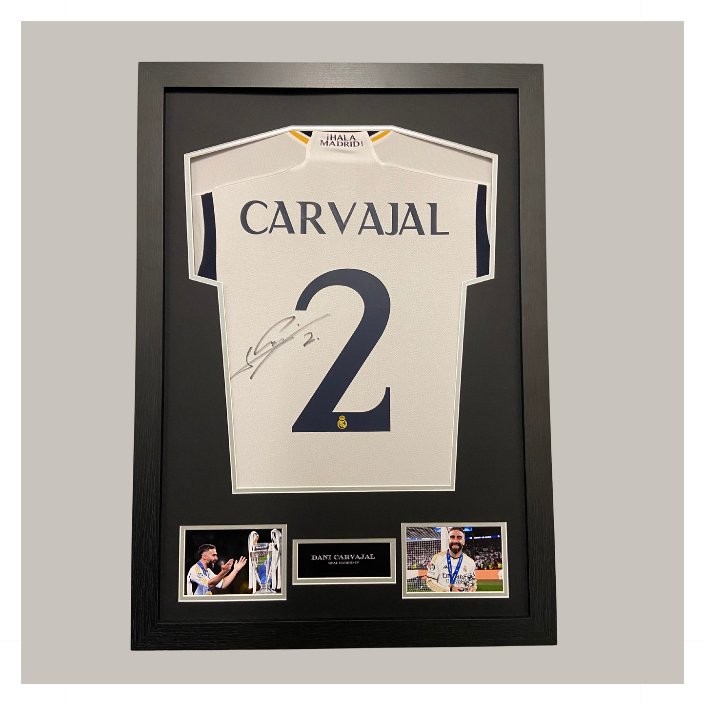 DANI CARVAJAL CHAMPIONS LEAGUE WINNERS SIGNED AND FRAMED SHIRT