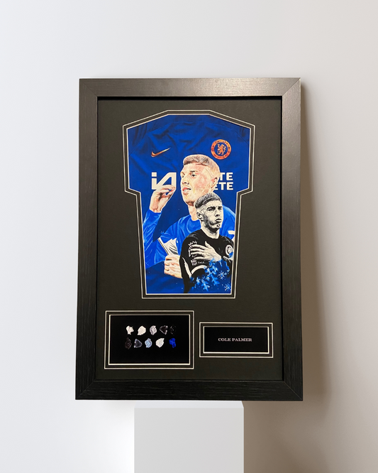 COLE PALMER HAND-PAINTED MINI SHIRT DISPLAY