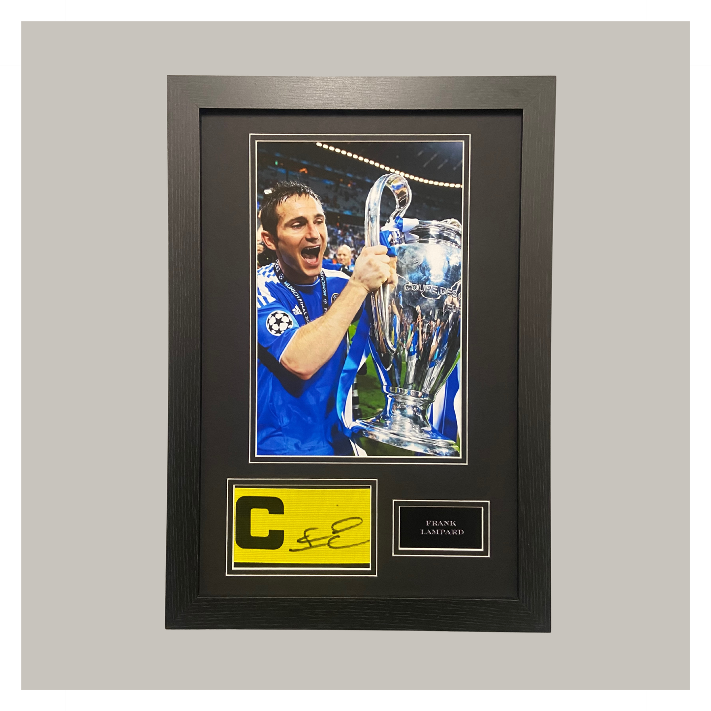 FRANK LAMPARD SIGNED CAPTAINS ARMBAND DISPLAY