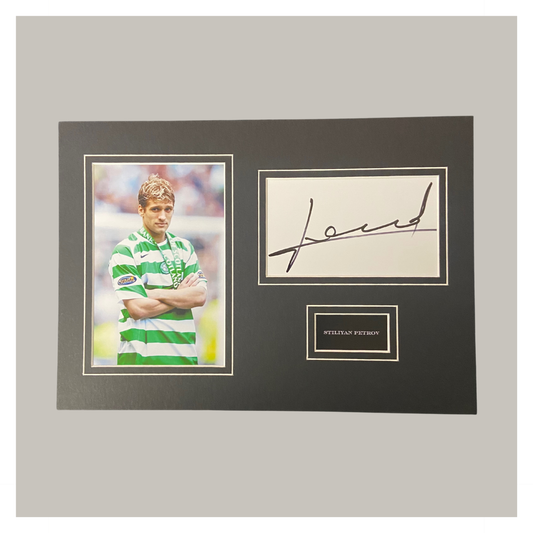 HAND SIGNED STILIYAN PETROV A4 MOUNTED DISPLAY