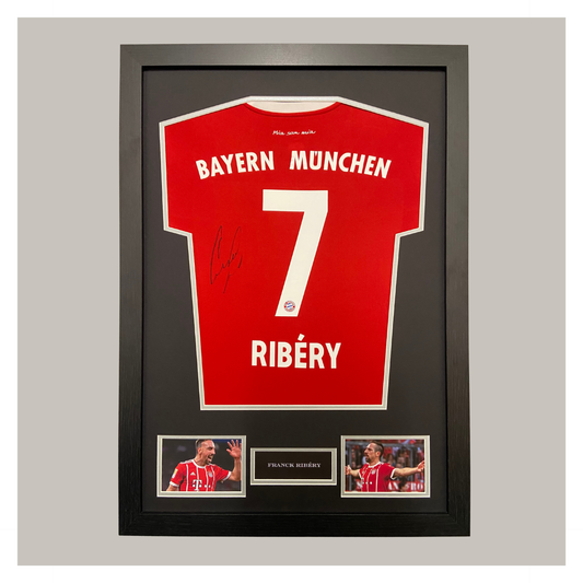 FRANCK RIBERY SIGNED AND FRAMED SHIRT