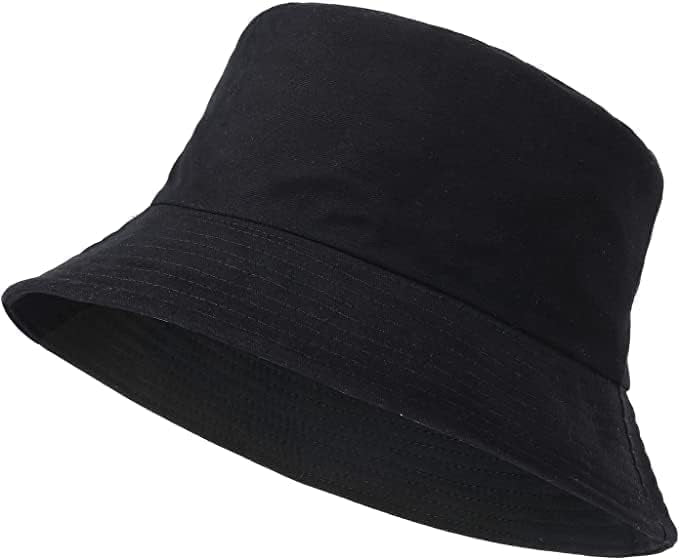 BLACK BUCKET HAT