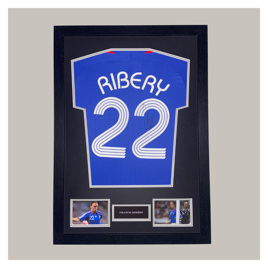 FRANCK RIBERY SIGNED AND FRAMED SHIRT