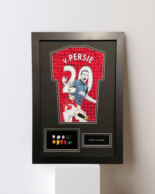 ROBIN VAN PERSIE HAND-PAINTED MINI SHIRT DISPLAY