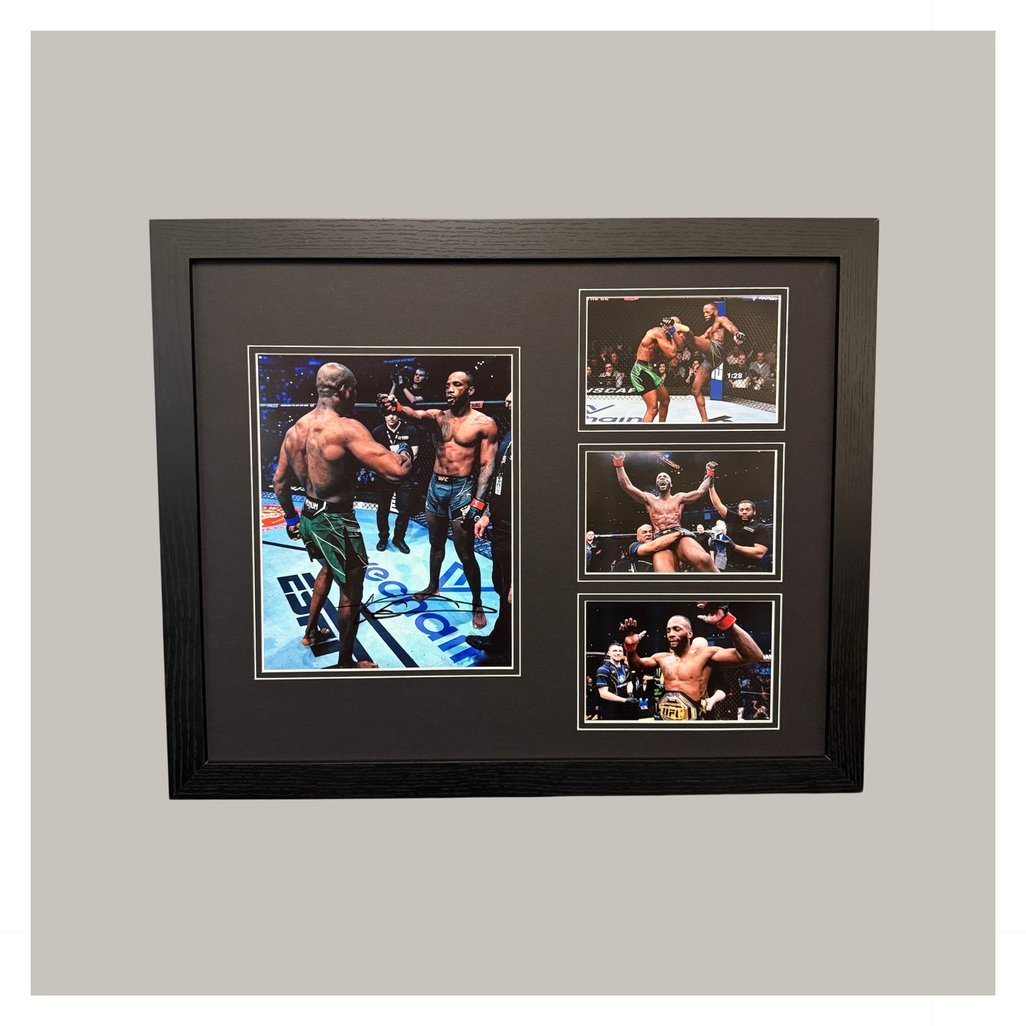 LEON EDWARDS SIGNED 10X8 PHOTO MOUNTED DISPLAY