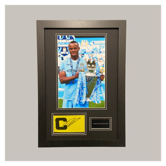 VINCENT KOMPANY CAPTAINS ARMBAND DISPLAY.