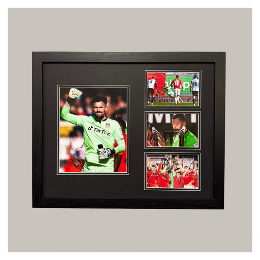 BEN FOSTER SIGNED MOUNTED DISPLAY