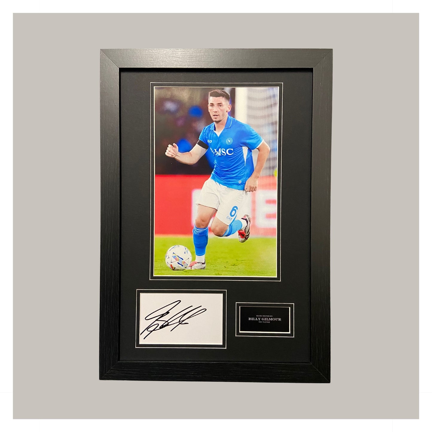 BILLY GILMOUR MOUNTED DISPLAY