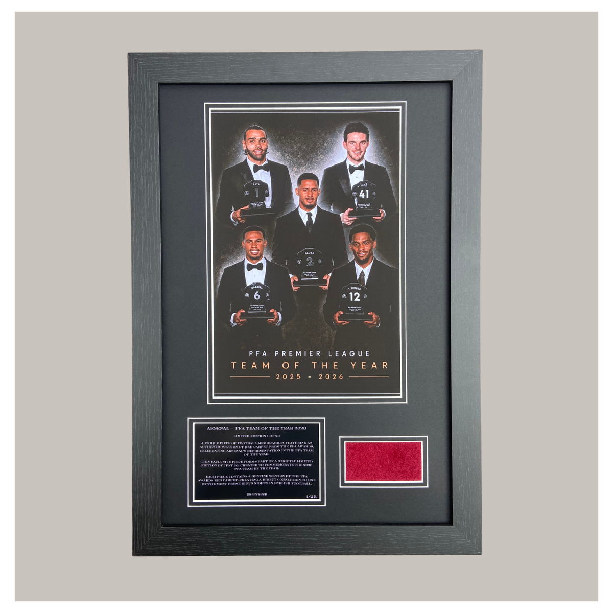 *ARSENAL PFA RED CARPET DISPLAY