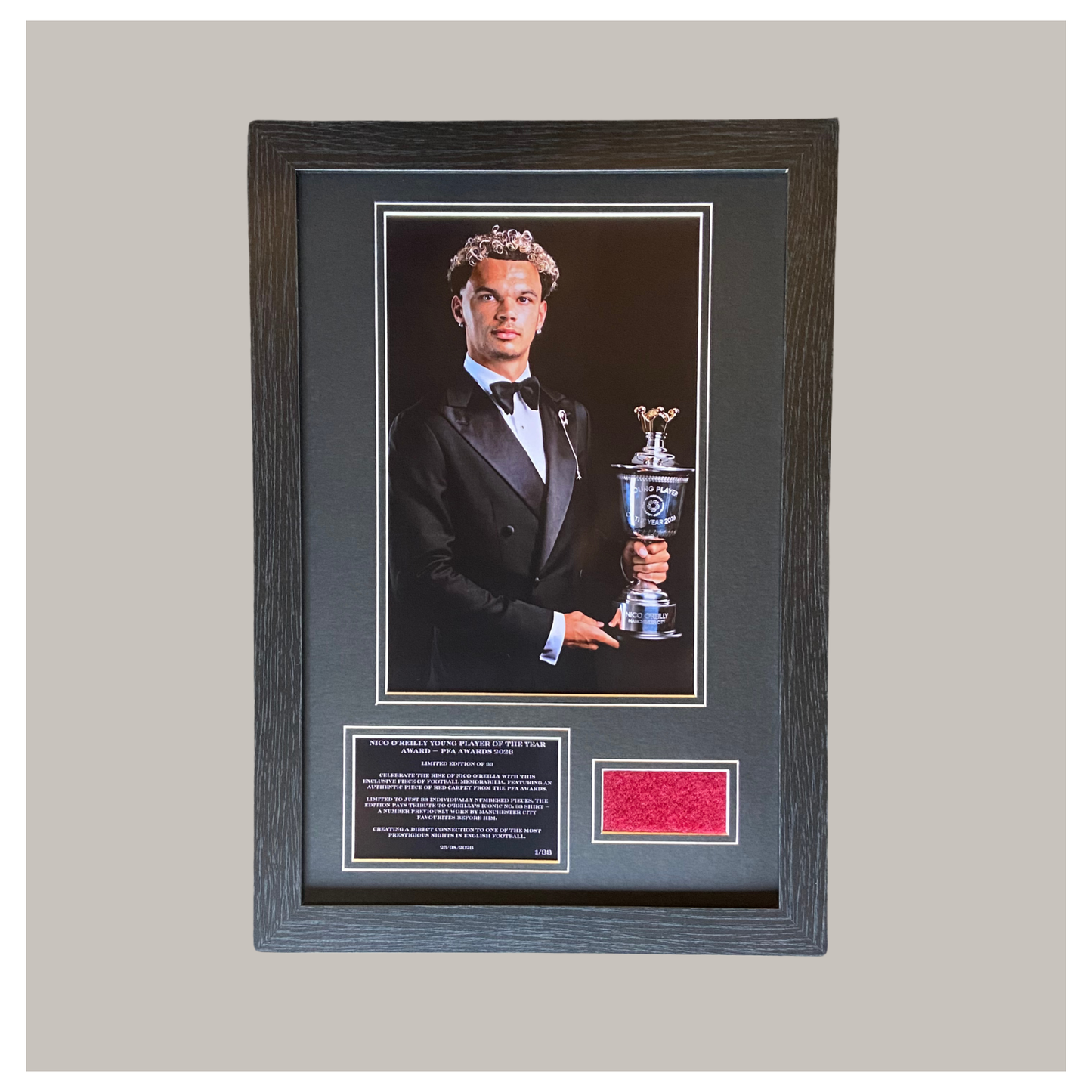NICO O'REILLY PFA RED CARPET DISPLAY